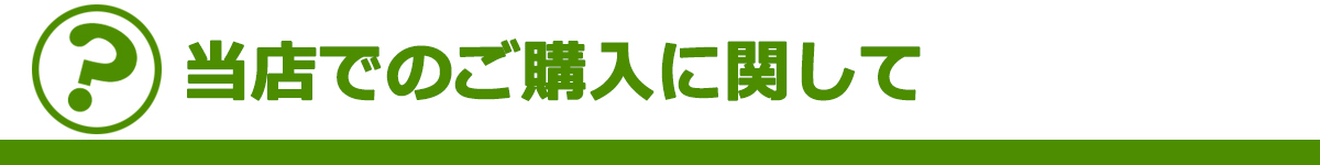 ガレージヴィータでのご購入に関して